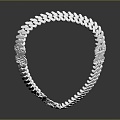 Modern Necklace Buckle Chain Buckle Chain Decorations 3d model