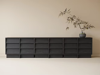 Modern Side Cabinet Decorative Cabinet 3d model