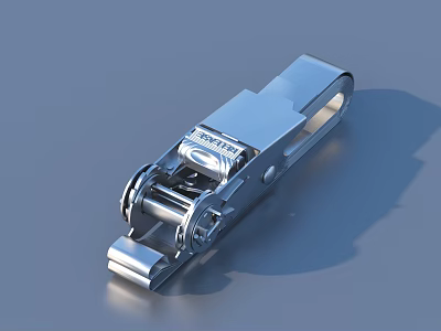 Stainless Steel TOYOX Industrial Buckle With Roller Mechanism And Secure Lock 3d model