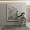 New Chinese Decorative Painting 3d model