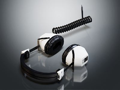 Modern Headphones 3d model