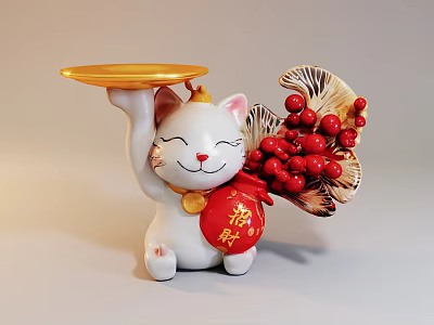 Luckcat ornaments 3d model