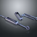 Shiny Metal Mechanical Parts With Three Different Shapes For Industrial Hardware