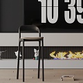 Modern Bar Chair 3d model