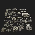 Chinese carved component 3d model