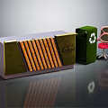 Modern Bar Counter Design With EDEN Lettering Red Bar Stool And Glossy Surface