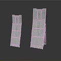 Sturdy Gray Metal Grid Structural Equipment with Two Different Size Frames