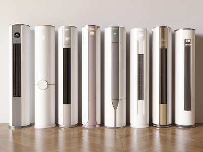 Air conditioning intelligent vertical cylindrical air conditioner 3d model