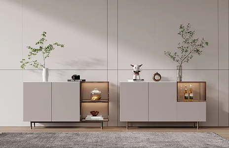 Modern Sideboard Side Cabinet Entrance Cabinet 3d model