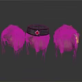 Fashionable Wigs as Daily Life Products with Decorative Hats and Accessories