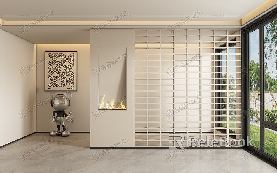 Entrance aisle partition model