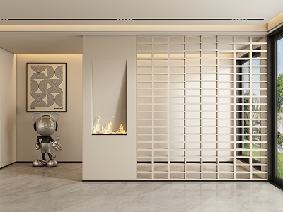 Entrance aisle partition model