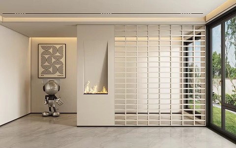 Entrance aisle partition 3d model