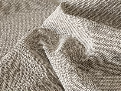 Beige Fabric Component Featuring Soft Detailed Texture And Folded Structure Design 3d model