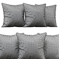 Modern Pillow Pillow Velvet Color 3d model