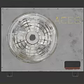 ACES Industrial Fan Equipment With White Casing Metal Blades And Red Base Parts
