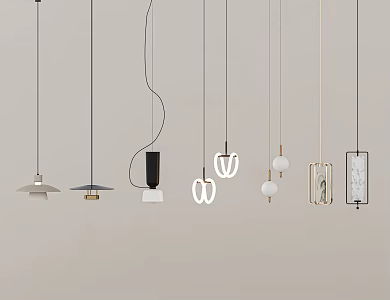 Chandelier Bedroom Chandelier New Chinese Chandelier Metal Chandelier 3d model