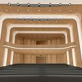 Modern Concert Hall School Concert Hall 3d model