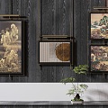 New Chinese Decorative Painting 3d model