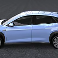 Light Blue Modern SUV With Sleek Body Design LED Headlights And Alloy Wheels