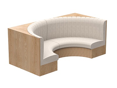 Modern Card Seat Sofa Restaurant Card Seat Sofa Curved Card Seat Casual Sofa model