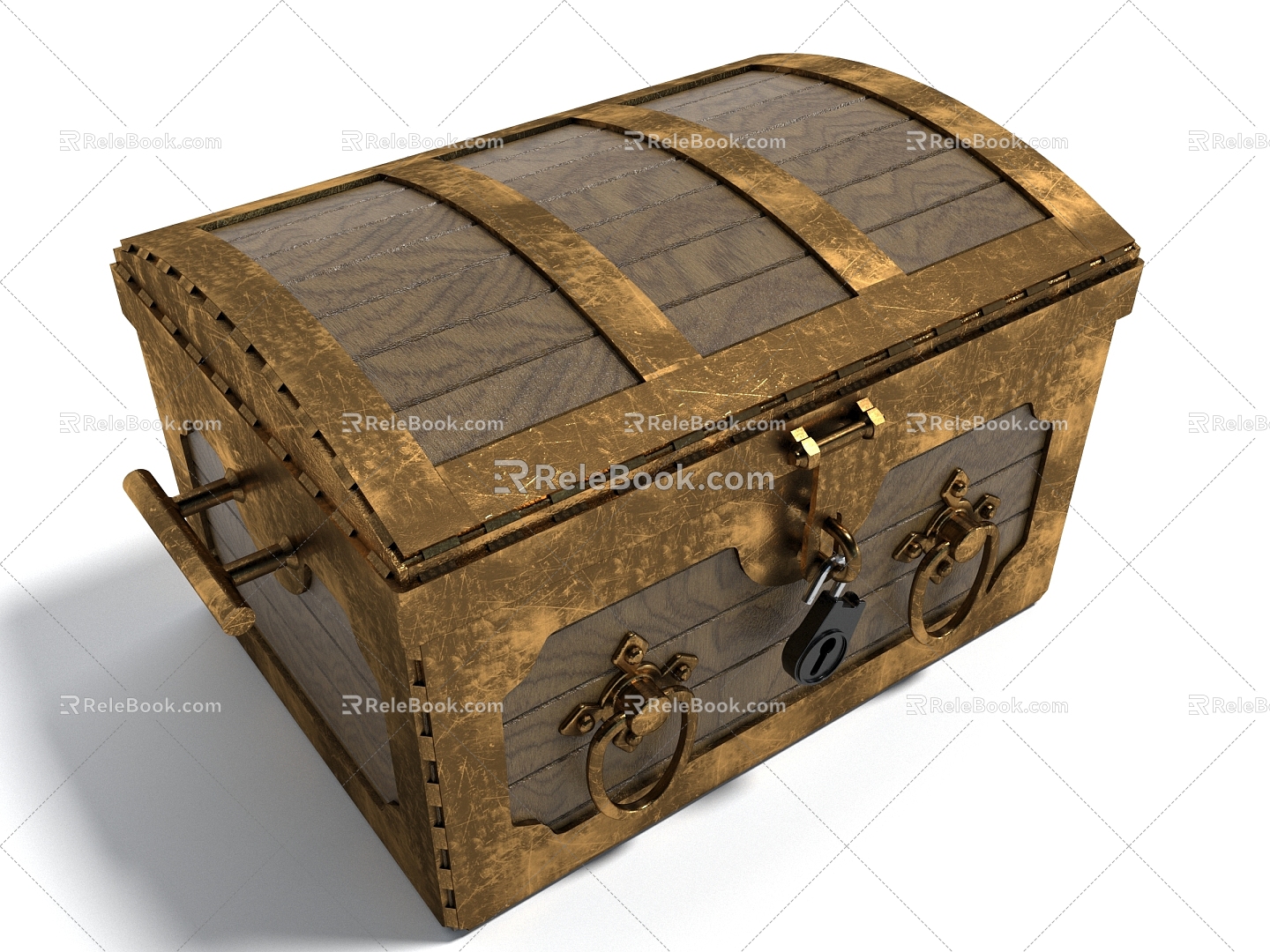 Style Box Treasure Box Wooden Box Decorative Ornaments Jewelry Storage Box Storage Box 3d model