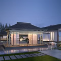 New Chinese Visitor Reception Center A Club Visitor Reception Center 3d model
