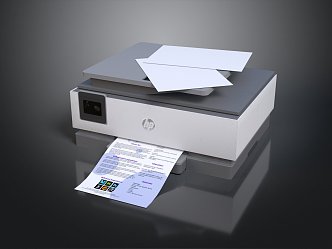 Modern Printer Copier Black and White Copier Color Copier Sharp Copier 3d model