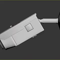 White OFFWORLD INNOVATION Security Camera Featuring Mounting Bracket And Red Text