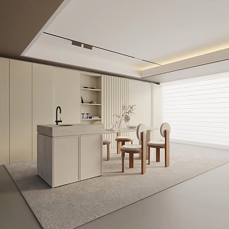 Modern table combination 3d model