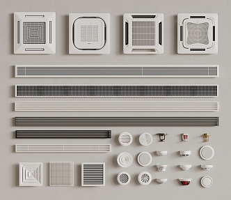 Air conditioning outlet 3d model