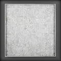 Modern White Decorative Panel Featuring Intricate Radiant Pattern And Textured Design 3d model