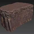 Mountain Stone Cliff Mountain Topography Land Plot 3d model
