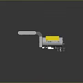 Industrial Stainless Steel Tank System With Control Cabinet Pipes Valves Yellow Guardrail And Exhaust Pipe