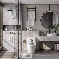 Modern toilet 3d model