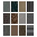 Various Square Rugs With Different Patterns And Color Options For Home Decor 3d model