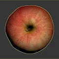 Fresh Red Ripe Apple As Essential Daily Life Item On Black Surface