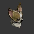 Chihuahua Game Movie Character With Big Ears Brown White Fur And Expressive Face