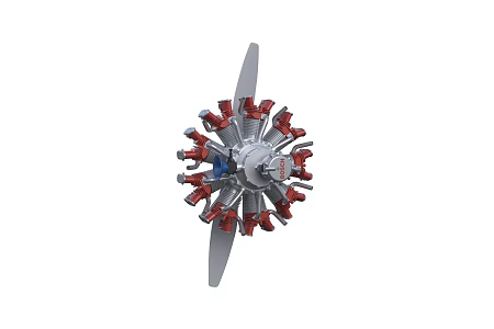 Engine Helicopter Engine Machinery 3d model