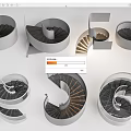 Modern Spiral Staircase Design With Various Architectural Configurations And Stylish Steps