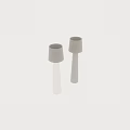 Modern Floor Lamps with Textured Base and Fabric Shade in Black and White