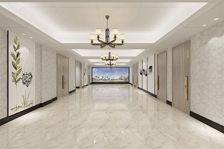 The Modern Corridor 3d model