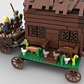 LEGO toy blocks carriage RV 3d model