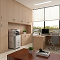 modern public office area office 3d model