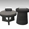Modern Side Table Low Table Stool Book Sofa Stool Low Stool Shoe Stool Round Table Coffee Table 3d model