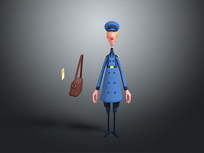 Postman Game Items 3d model