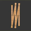 Wooden Measuring Rulers With Centimeter Scales For Craft And Study Use