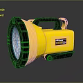 Safety Pro Yellow Flashlight with Black Handle and Sturdy Construction for Outdoor Emergency Use