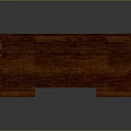 Traditional Wooden Storage Chest With Smooth Surface And Raised Base Details
