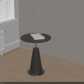 Modern medieval side a few side a few wood round side a few oak 3d model